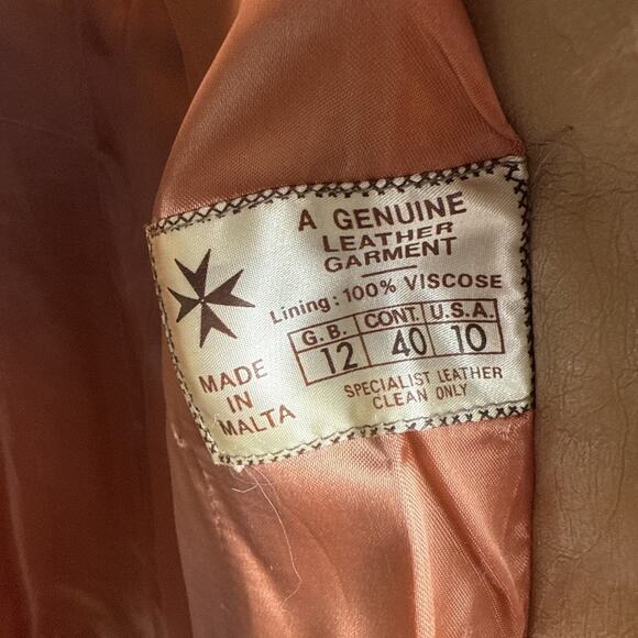 Vintage Faux Fur Coat Light Brown Tissavel France Women's Size 10 Medium FLAWS - Picture 6 of 12